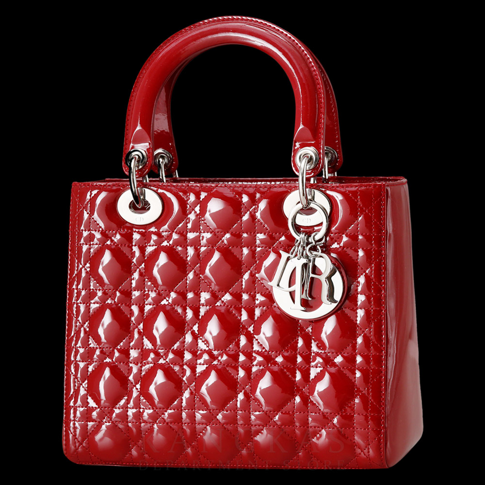 CHRISTIAN DIOR(USED)크리스찬디올 레이디디올 페이던트 미듐 레드